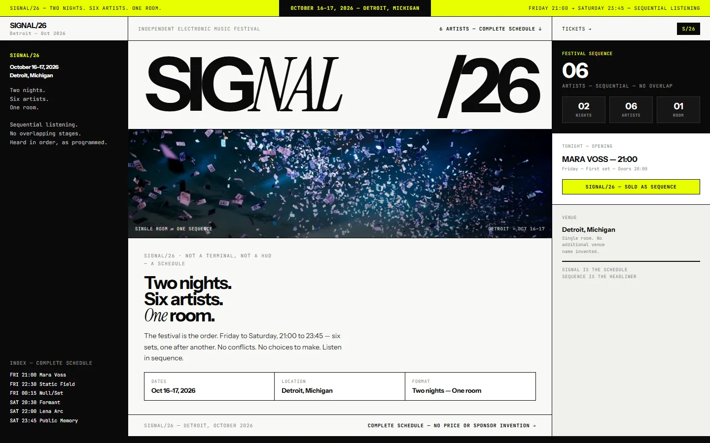 Screenshot of SIGNAL/26