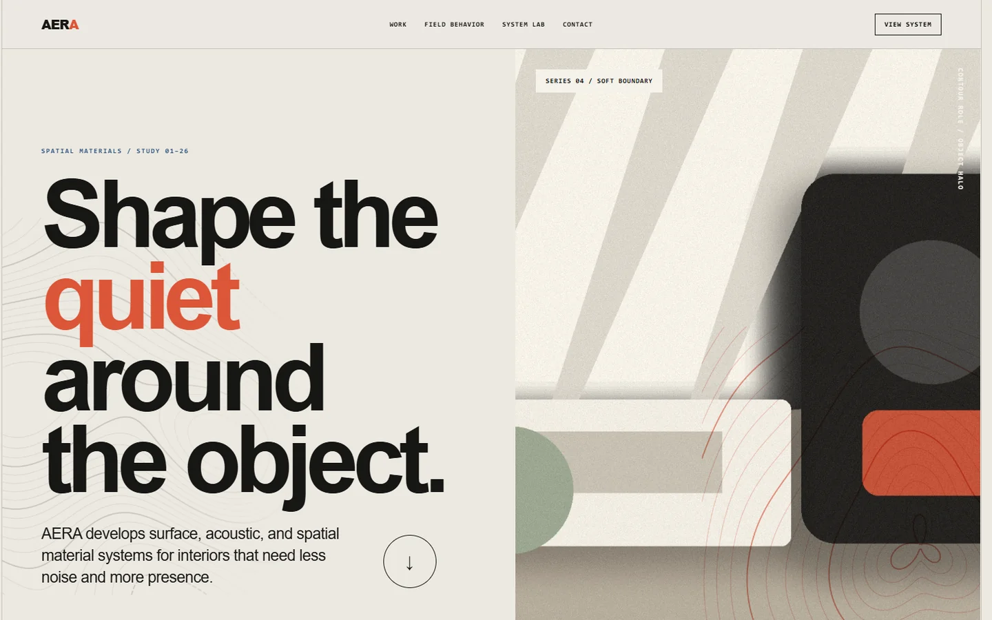 Screenshot of AERA